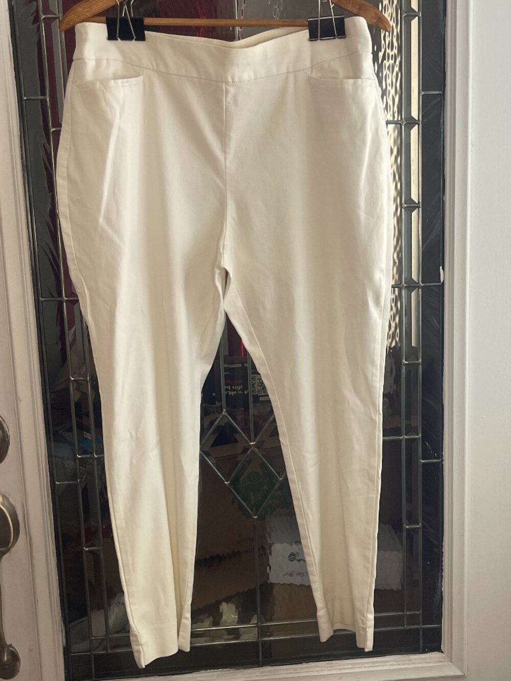 Chico’s Stretch White Pants Chico’s Crop US Size 2P